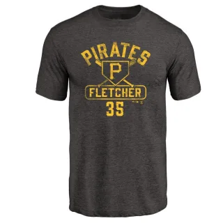 Men's Pittsburgh Pirates Aaron Fletcher Black Base Runner T-Shirt