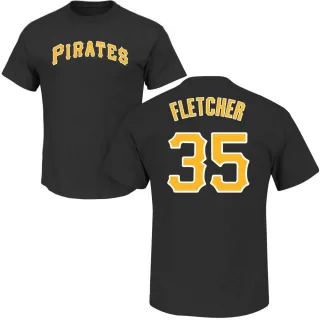 Men's Pittsburgh Pirates Aaron Fletcher Black Roster T-Shirt