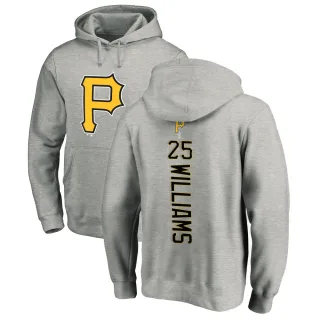 Men's Pittsburgh Pirates Alika Williams Ash Backer Pullover Hoodie