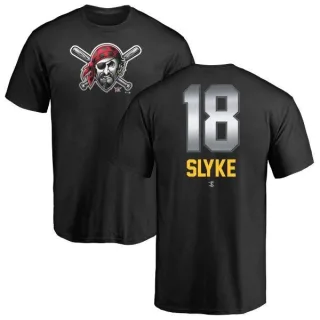 Men's Pittsburgh Pirates Andy Van Slyke Black Midnight Mascot T-Shirt