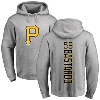 Men's Pittsburgh Pirates Antonio Bastardo Ash Backer Pullover Hoodie