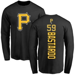 Men's Pittsburgh Pirates Antonio Bastardo Black Backer Long Sleeve T-Shirt