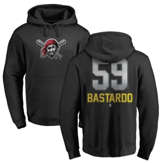 Men's Pittsburgh Pirates Antonio Bastardo Black Branded Midnight Mascot Pullover Hoodie -