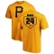 Men's Pittsburgh Pirates Barry Bonds Gold RBI T-Shirt