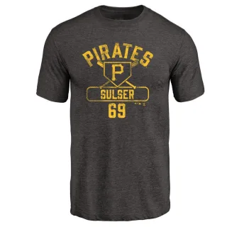 Men's Pittsburgh Pirates Beau Sulser Black Base Runner T-Shirt