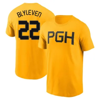 Bert Blyleven Pittsburgh Pirates Women's Backer Slim Fit T-Shirt - Ash