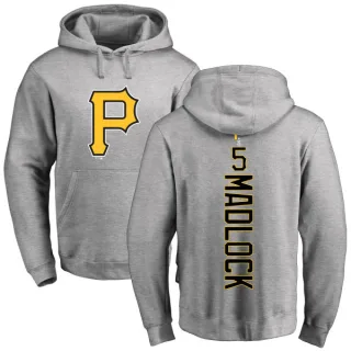 Men's Pittsburgh Pirates Bill Madlock Ash Backer Pullover Hoodie