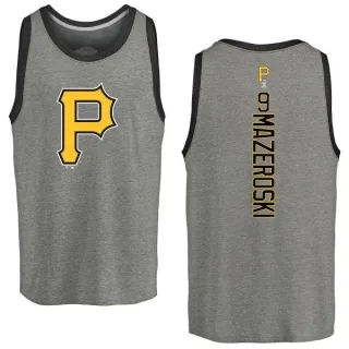 Men's Pittsburgh Pirates Bill Mazeroski Ash Backer Tank Top