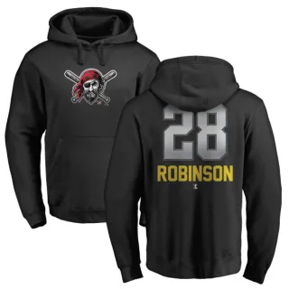 Men's Pittsburgh Pirates Bill Robinson Black Branded Midnight Mascot Pullover Hoodie -