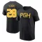 Men's Pittsburgh Pirates Billy Cook Black 2023 City Connect Wordmark T-Shirt