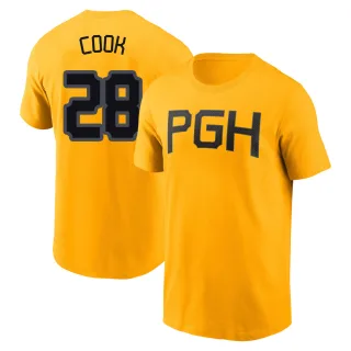 Men's Pittsburgh Pirates Billy Cook Gold 2023 City Connect T-Shirt