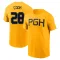 Men's Pittsburgh Pirates Billy Cook Gold 2023 City Connect T-Shirt