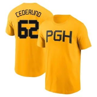 Men's Pittsburgh Pirates Blake Cederlind Gold 2023 City Connect T-Shirt