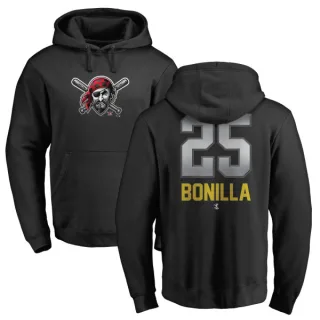 Men's Pittsburgh Pirates Bobby Bonilla Black Branded Midnight Mascot Pullover Hoodie -