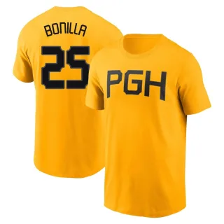 Men's Pittsburgh Pirates Bobby Bonilla Gold 2023 City Connect T-Shirt