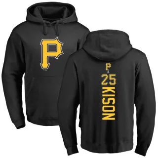 Men's Pittsburgh Pirates Bruce Kison Black Backer Pullover Hoodie