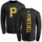 Men's Pittsburgh Pirates Cal Mitchell Black Backer Long Sleeve T-Shirt