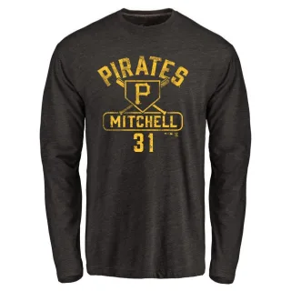 Men's Pittsburgh Pirates Cal Mitchell Black Base Runner Long Sleeve T-Shirt