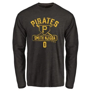 Men's Pittsburgh Pirates Canaan Smith-Njigba Black Base Runner Long Sleeve T-Shirt