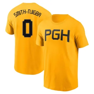 Men's Pittsburgh Pirates Canaan Smith-Njigba Gold 2023 City Connect T-Shirt