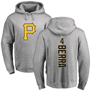 Men's Pittsburgh Pirates Dale Berra Ash Backer Pullover Hoodie