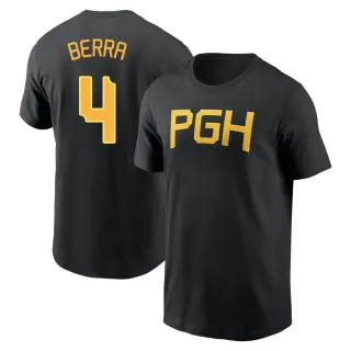 Men's Pittsburgh Pirates Dale Berra Black 2023 City Connect Wordmark T-Shirt