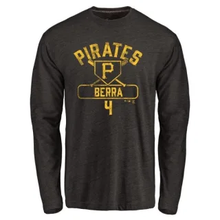 Men's Pittsburgh Pirates Dale Berra Black Base Runner Long Sleeve T-Shirt