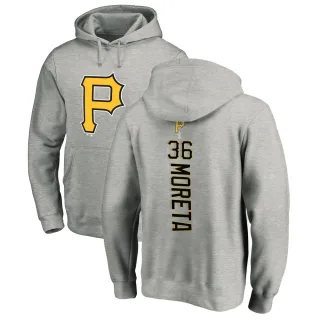 Men's Pittsburgh Pirates Dauri Moreta Ash Backer Pullover Hoodie