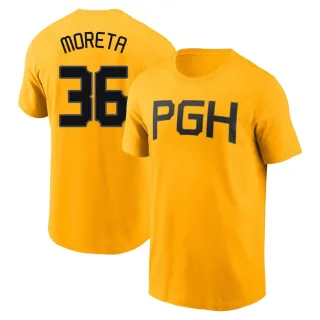 Men's Pittsburgh Pirates Dauri Moreta Gold 2023 City Connect T-Shirt