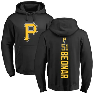 Men's Pittsburgh Pirates David Bednar Black Backer Pullover Hoodie