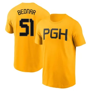 Men's Pittsburgh Pirates David Bednar Gold 2023 City Connect T-Shirt