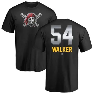 Men's Pittsburgh Pirates Deion Walker Black Midnight Mascot T-Shirt