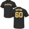 Men's Pittsburgh Pirates Dennis Santana Black Roster T-Shirt