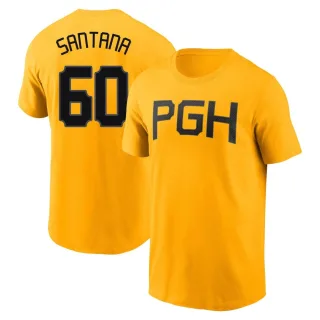 Men's Pittsburgh Pirates Dennis Santana Gold 2023 City Connect T-Shirt