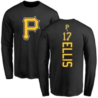 Men's Pittsburgh Pirates Dock Ellis Black Backer Long Sleeve T-Shirt