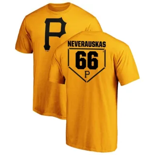 Men's Pittsburgh Pirates Dovydas Neverauskas Gold RBI T-Shirt