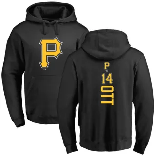 Men's Pittsburgh Pirates Ed Ott Black Backer Pullover Hoodie