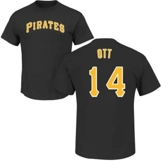 Men's Pittsburgh Pirates Ed Ott Black Roster T-Shirt