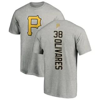 Men's Pittsburgh Pirates Edward Olivares Ash Backer T-Shirt