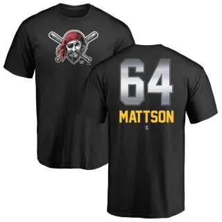 Men's Pittsburgh Pirates Isaac Mattson Black Midnight Mascot T-Shirt