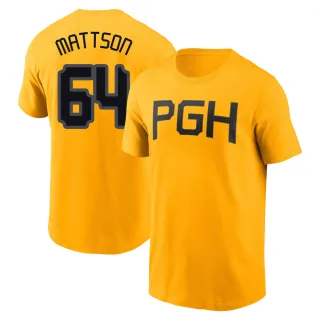 Men's Pittsburgh Pirates Isaac Mattson Gold 2023 City Connect T-Shirt