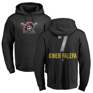 Men's Pittsburgh Pirates Isiah Kiner-Falefa Black Branded Midnight Mascot Pullover Hoodie -