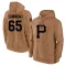 Men's Pittsburgh Pirates Jack Suwinski Brown 2023 Salute to Service Club Pullover Hoodie