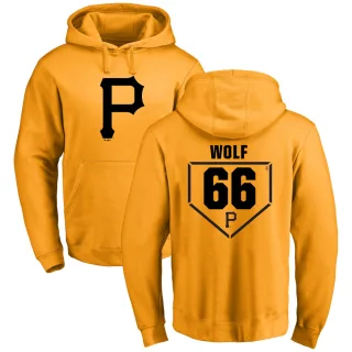 Men's Pittsburgh Pirates Jackson Wolf Gold Branded RBI Pullover Hoodie -