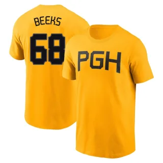 Men's Pittsburgh Pirates Jalen Beeks Gold 2023 City Connect T-Shirt