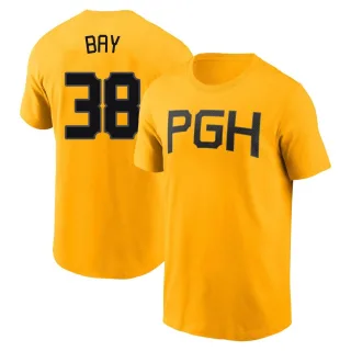 Men's Pittsburgh Pirates Jason Bay Gold 2023 City Connect T-Shirt