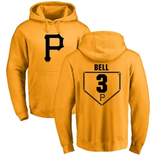 Men's Pittsburgh Pirates Jay Bell Gold Branded RBI Pullover Hoodie -