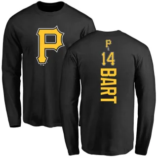 Men's Pittsburgh Pirates Joey Bart Black Backer Long Sleeve T-Shirt