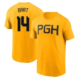 Men's Pittsburgh Pirates Joey Bart Gold 2023 City Connect T-Shirt