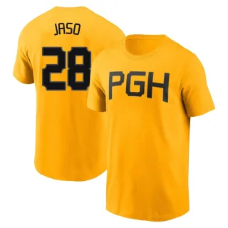 Men's Pittsburgh Pirates John Jaso Gold 2023 City Connect T-Shirt